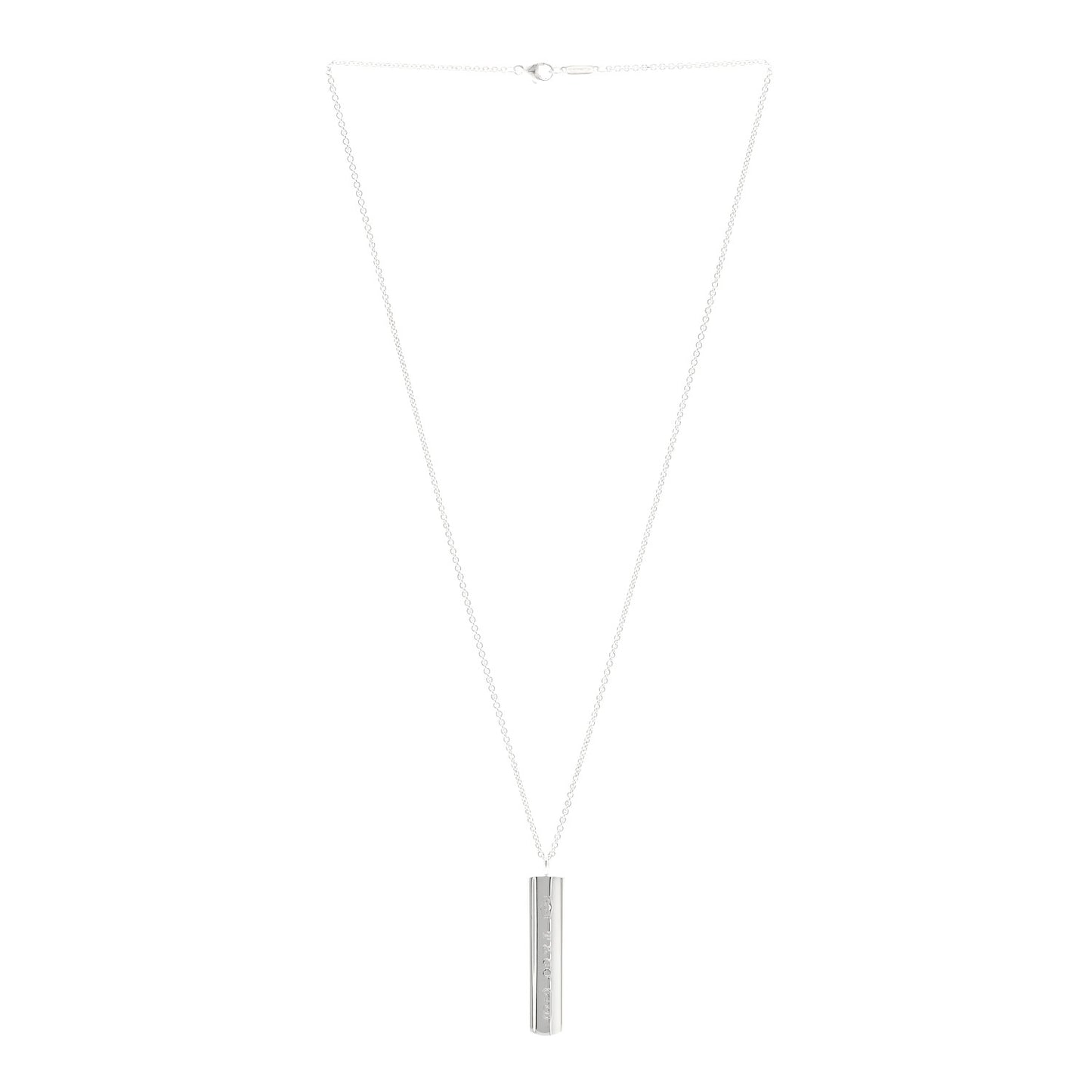 Sterling Silver 1837 Bar Pendant Necklace