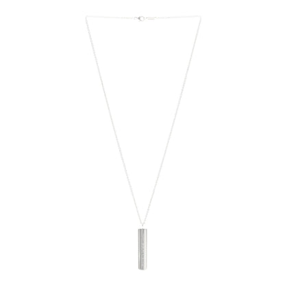 Tiffany Sterling Silver 1837 Bar Pendant Necklace 3 of 6