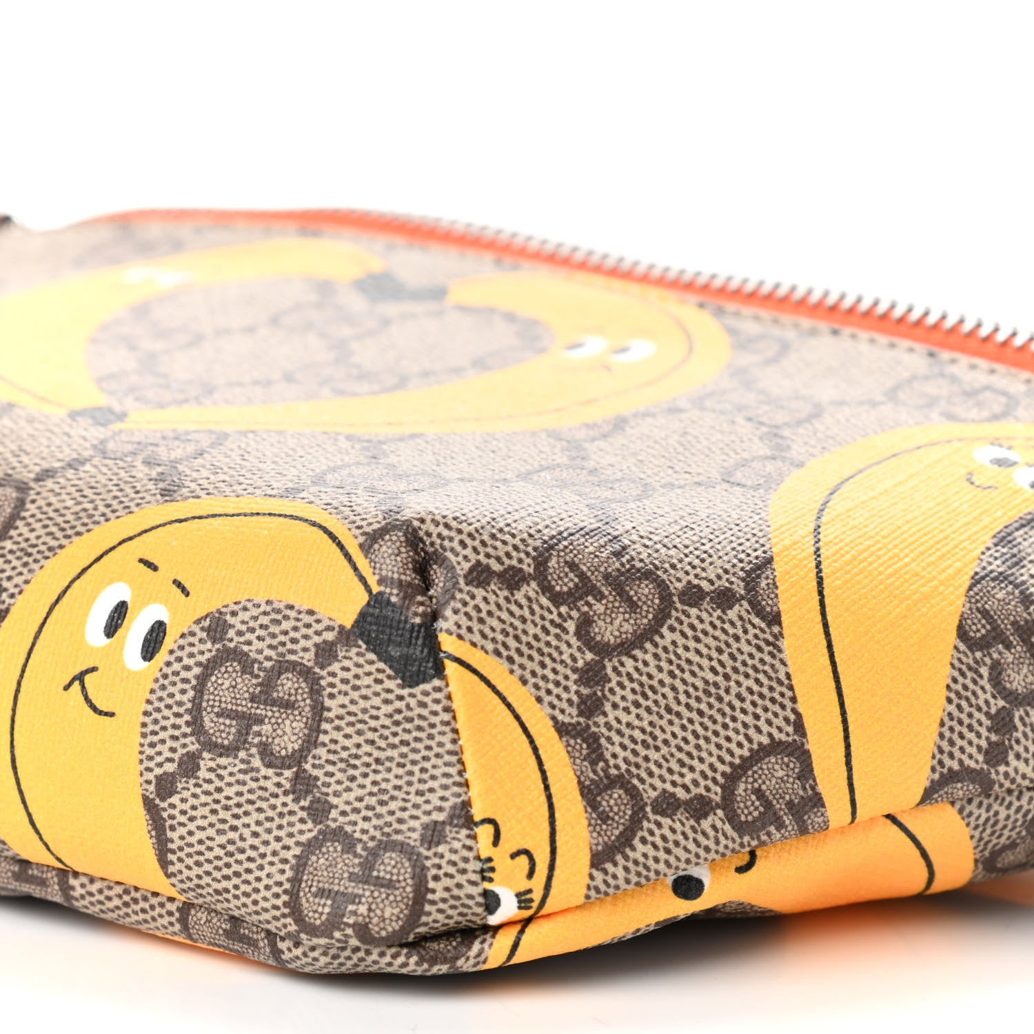 Gucci GG Supreme Monogram Banana Childrens Belt Bag Beige Ebony Multicolor Carrot Orange 9 of 9