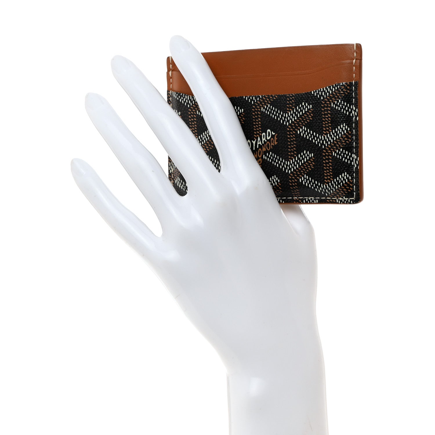 Goyard Goyardine Saint Sulpice Card Holder Black Gold 2 of 6