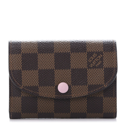 Louis Vuitton Damier Ebene Rosalie Coin Purse Rose Ballerine 1 of 6
