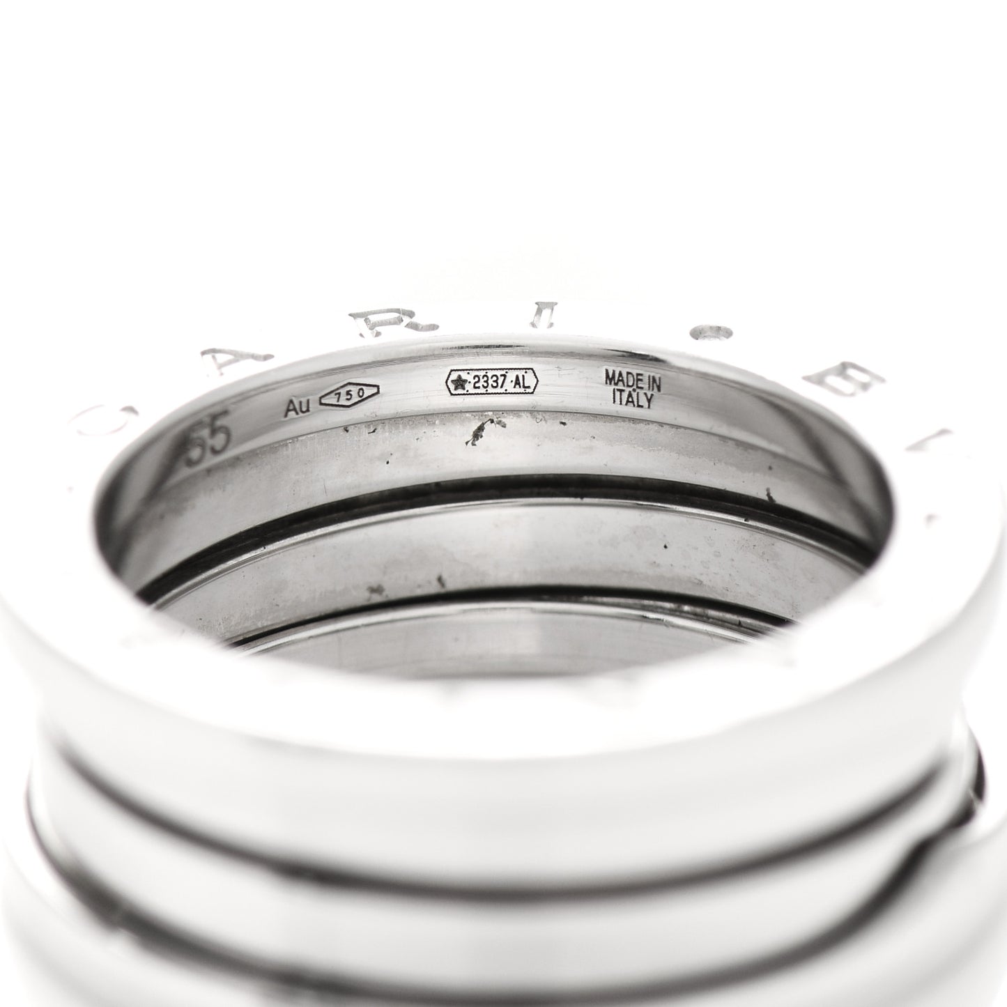 18K White Gold B.Zero1 Three-Band Ring 55 7.25