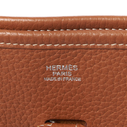 Hermes Taurillon Clemence Evelyne III PM Gold 7 of 8