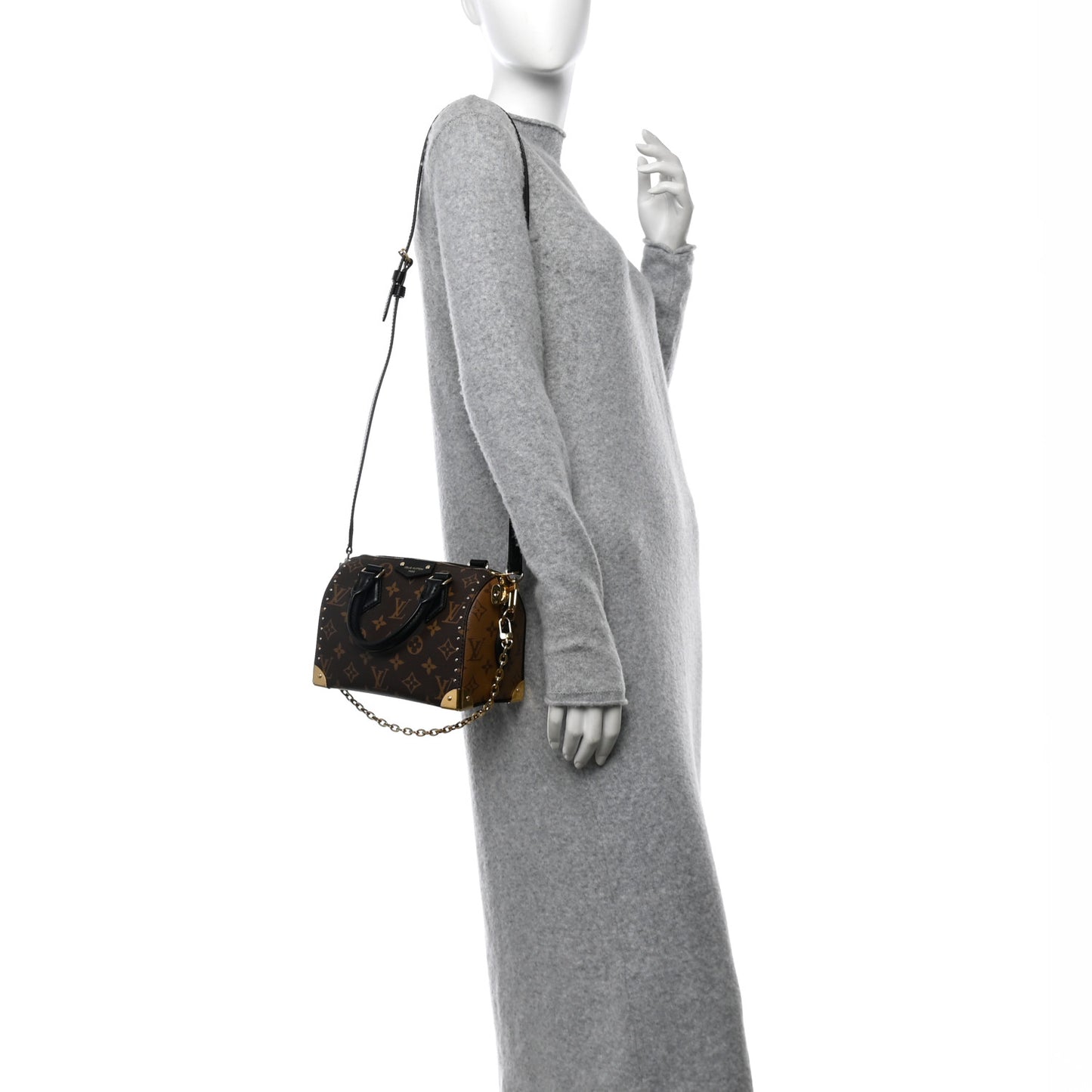 Reverse Monogram Speedy Trunk 20
