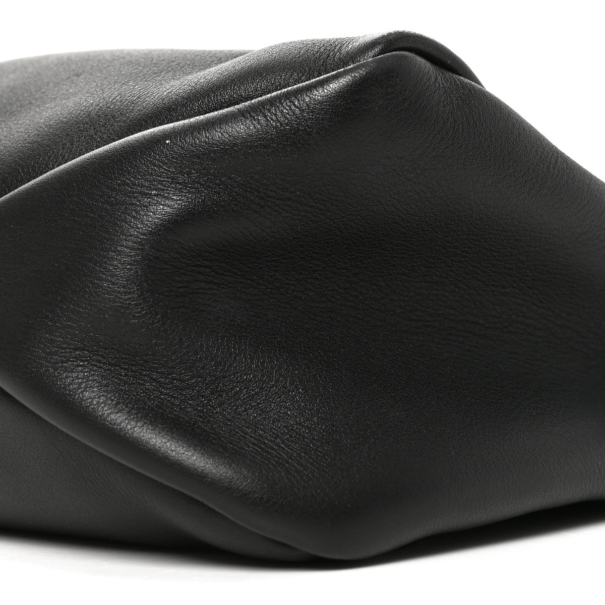Soft Calfskin Large Aimée Shoulder Bag Black