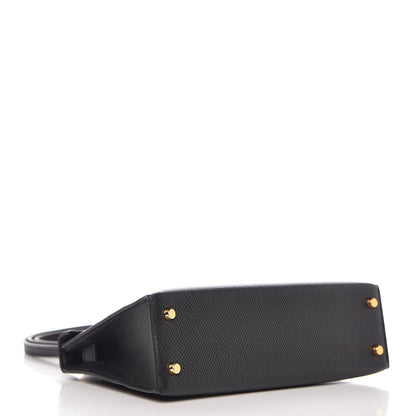 Hermes Epsom Mini Kelly Sellier 20 Black 4 of 9