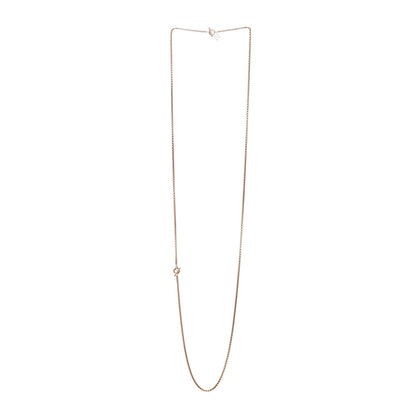David Yurman Stainless Steel Acrylic 14K Rose Gold Bel Aire Chain Necklace Bronze 3 of 5
