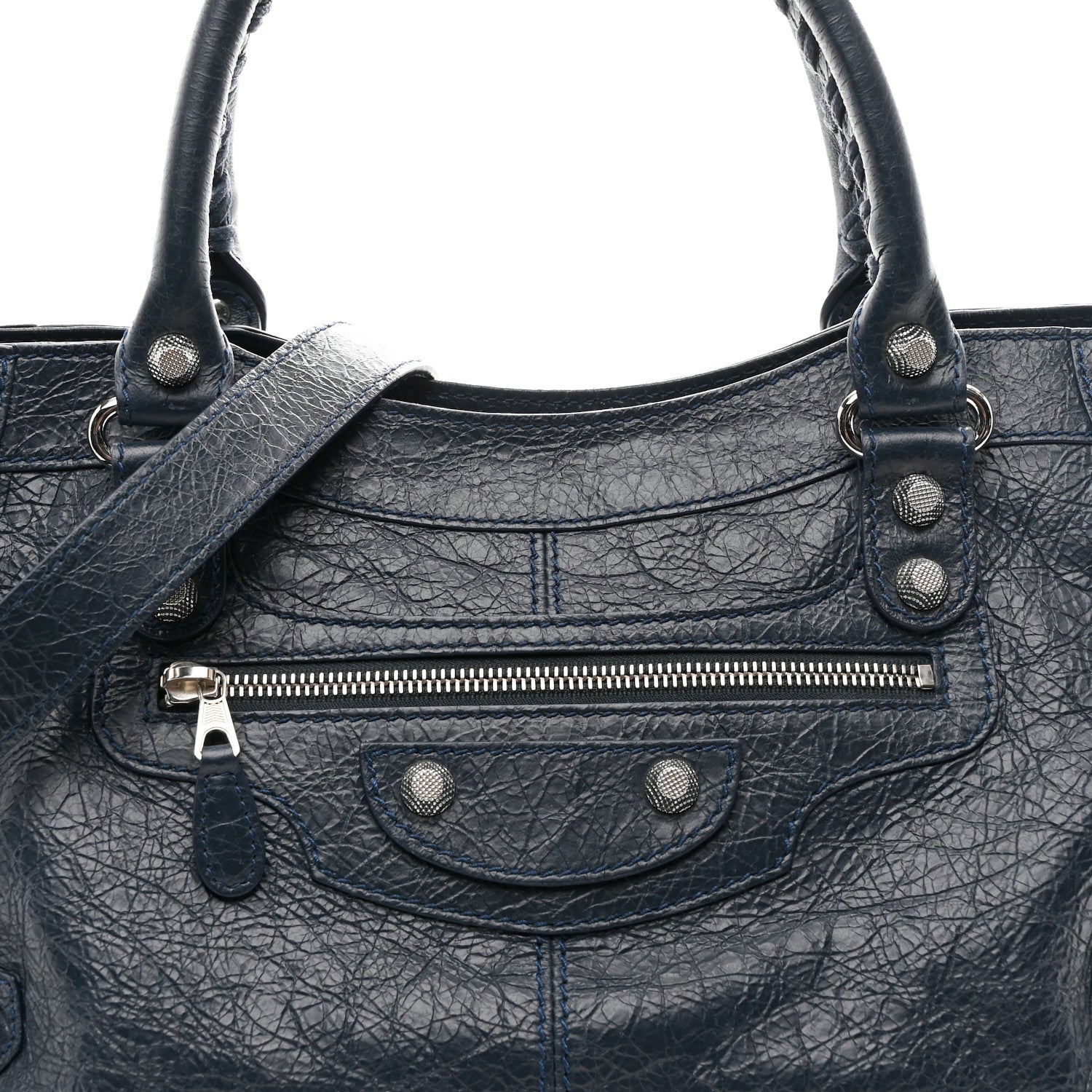 Balenciaga Agneau Giant 21 Silver Hardware Work Bleu Obscur 8 of 10