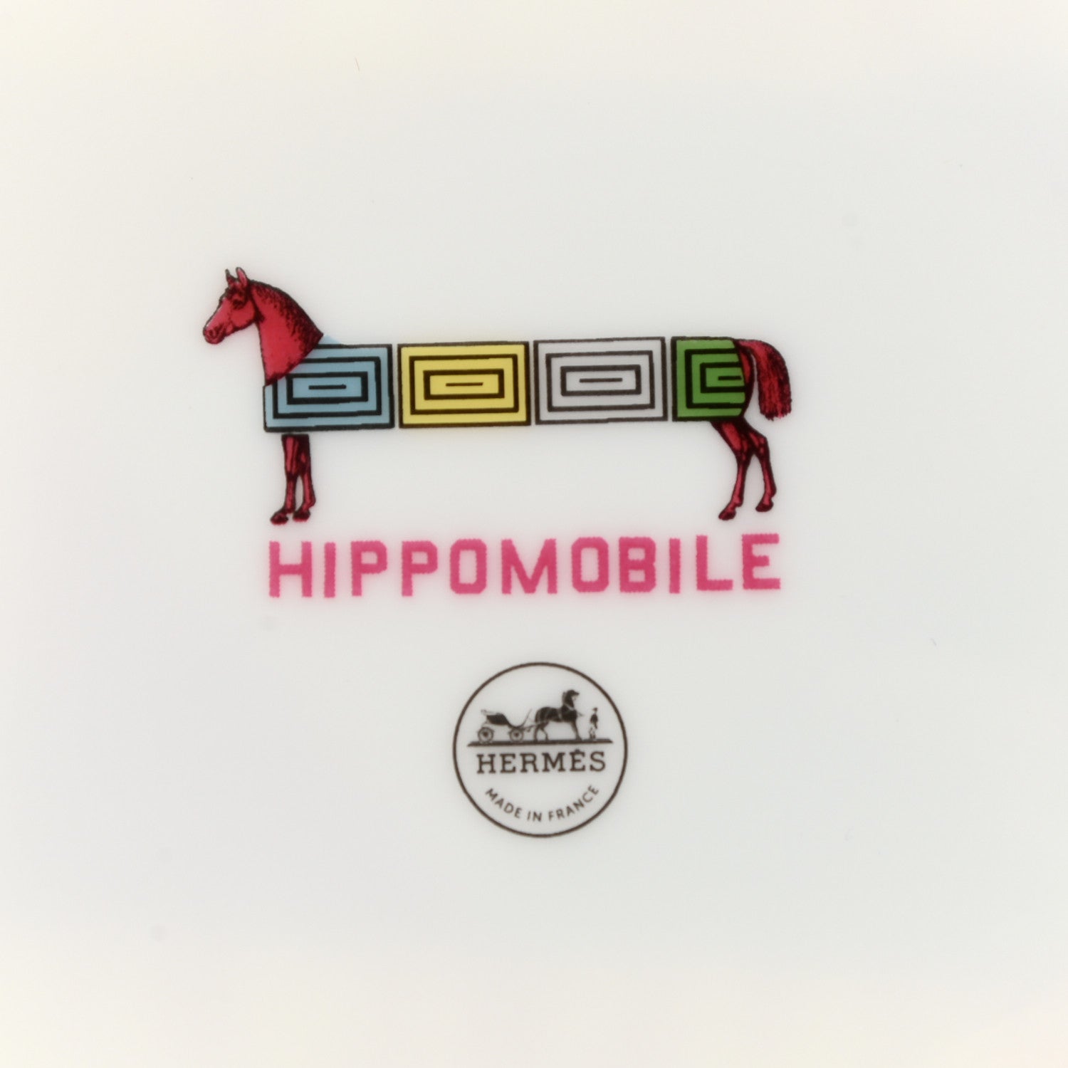Hermes Porcelain Hippomobile Dessert Plate Set of 2 7 of 11