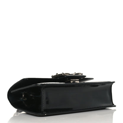 Dolce & Gabbana Polished Calfskin Small DG Amore Envelope Bag Black 3 of 10