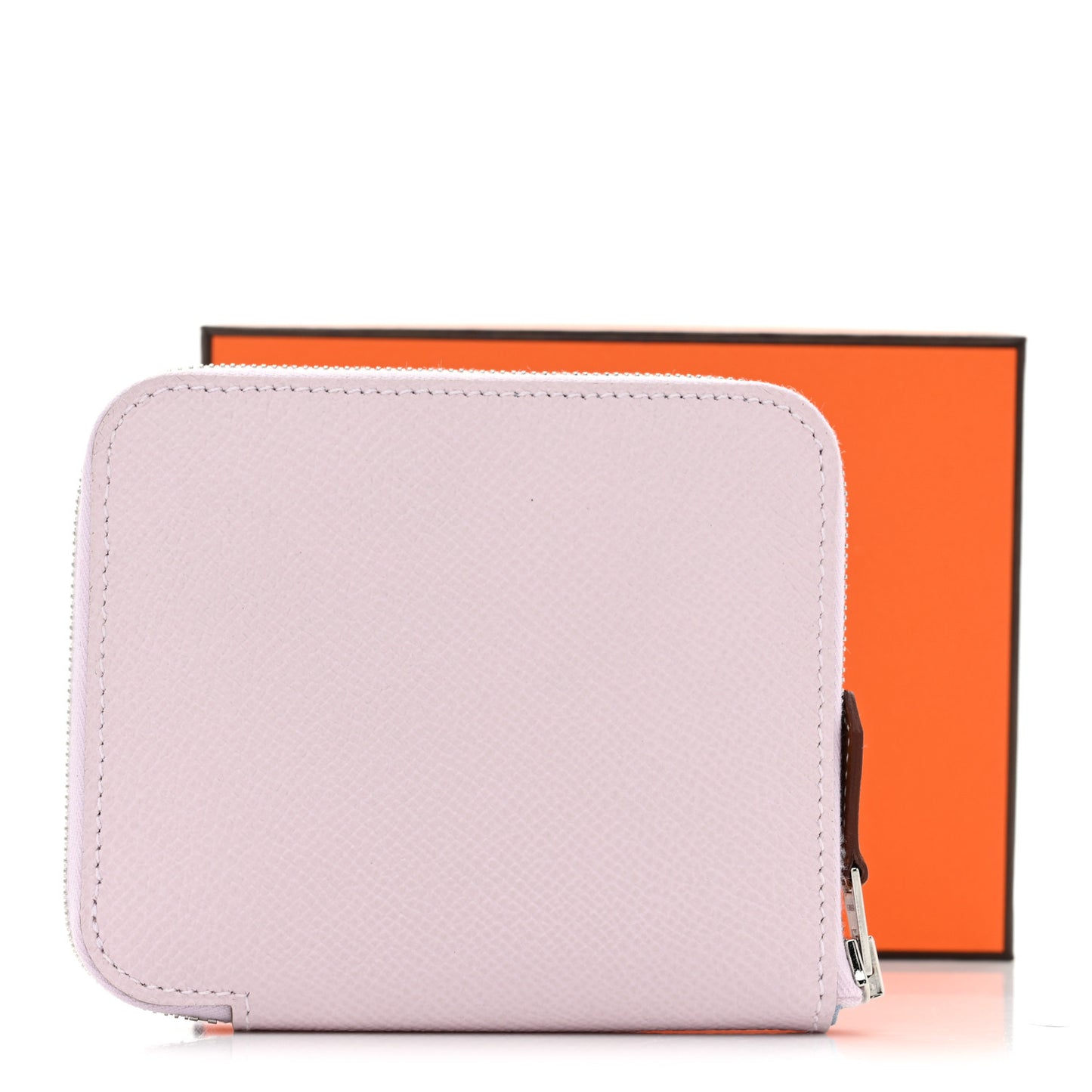 Epsom Silk'In Compact Wallet Mauve Pale Bleu Paradis Perle