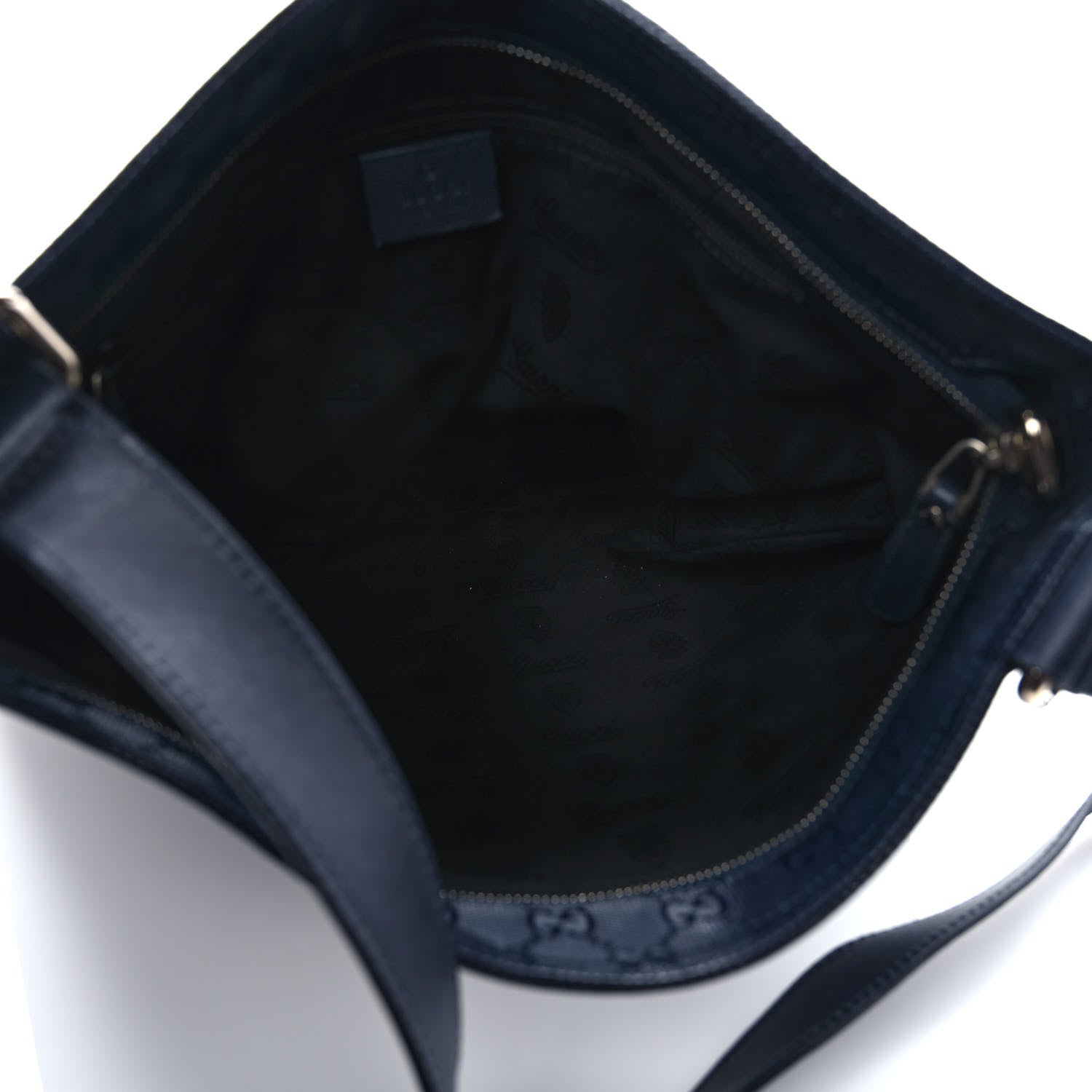 Gucci Imprime Monogram Medium Flat Messenger Bag Navy 4 of 8