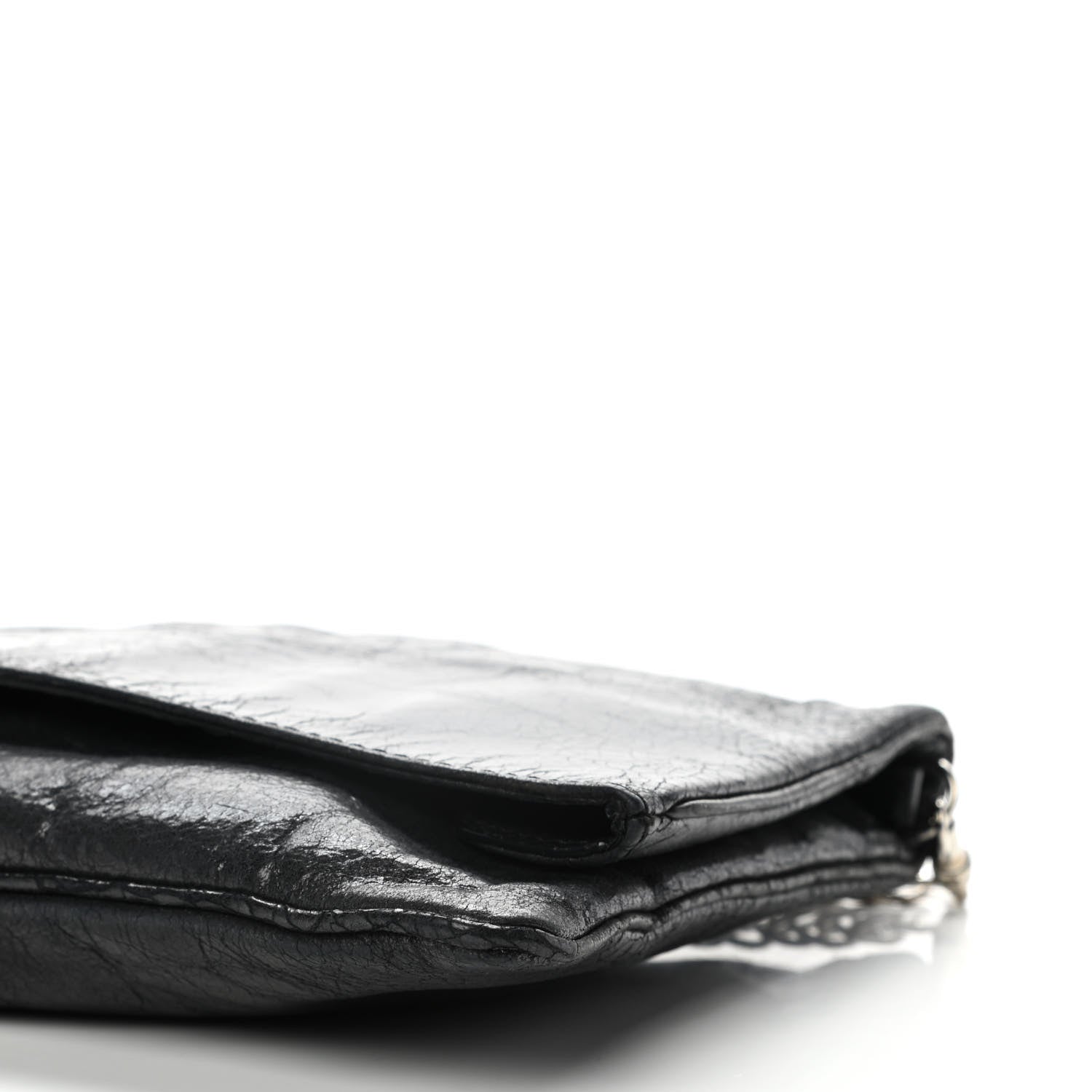 Givenchy Crinkled Patent Envelope Folded Clutch Black 10 of 13