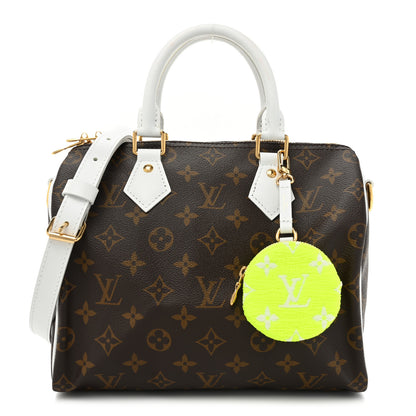 Louis Vuitton Monogram LV Match Speedy Bandouliere 25 White 1 of 14