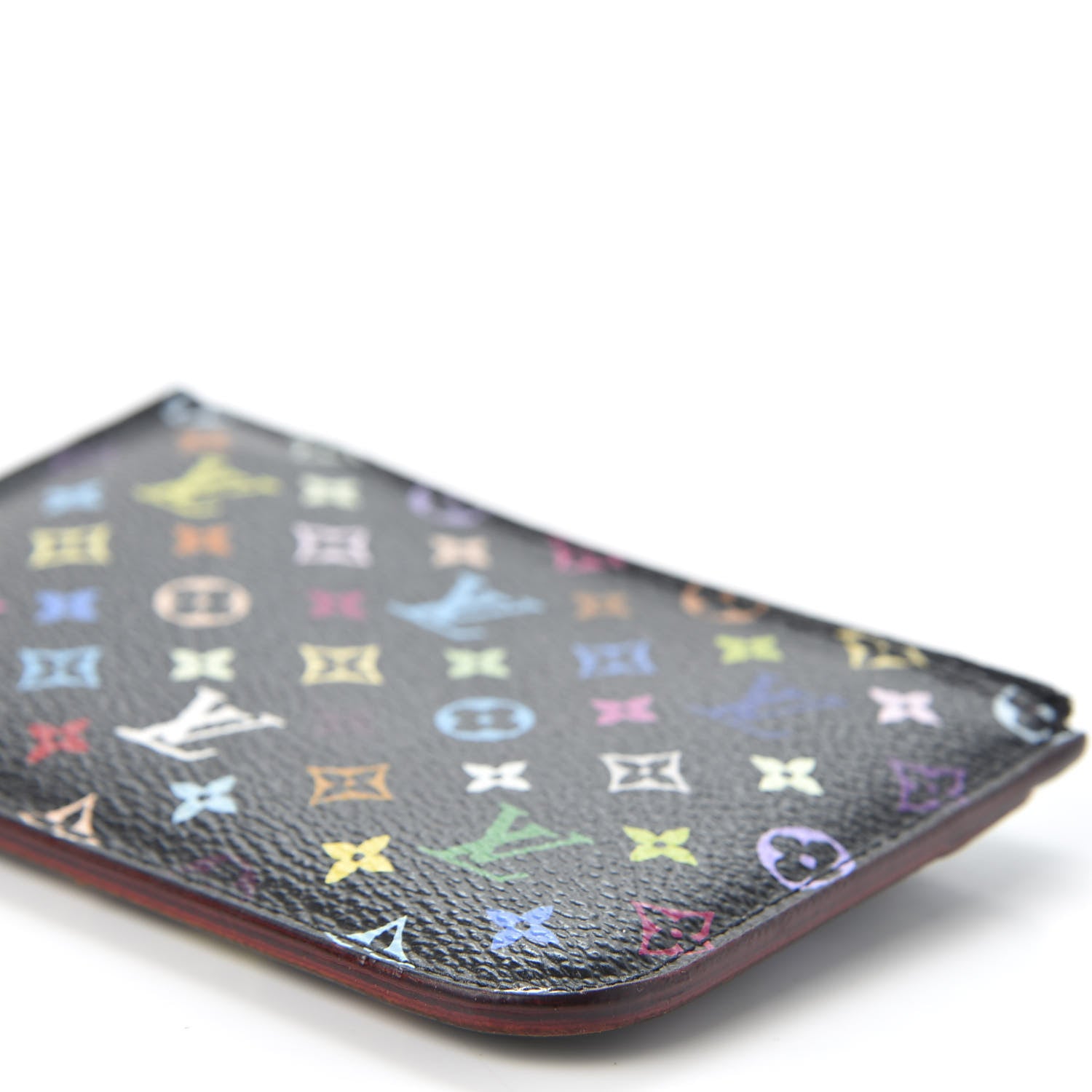 Louis Vuitton Monogram Multicolor Key Pouch Black Grenade 6 of 9