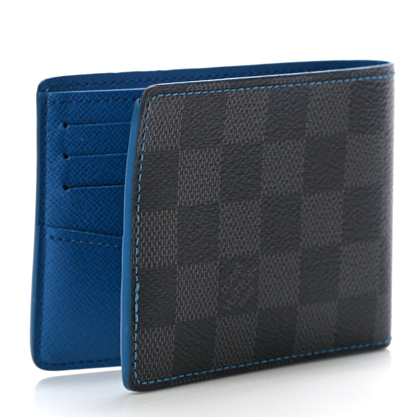 Damier Graphite Slender Wallet Blue