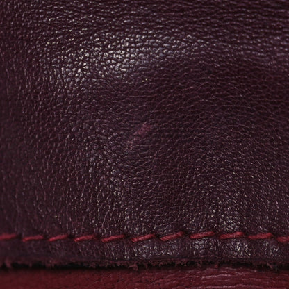 Chanel Lambskin Diamond Stitched Waist Chain Belt Flap Bag Burgundy 12 of 17