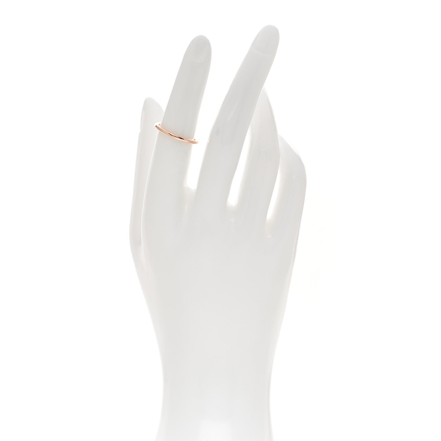 18K Rose Gold 2mm Classic Wedding Band Ring 50 5.5