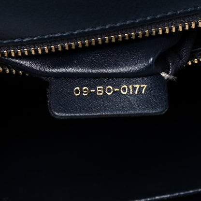 Christian Dior Metallic Patent Micro-Cannage Medium Diorama Flap Bag Gold 7 of 9