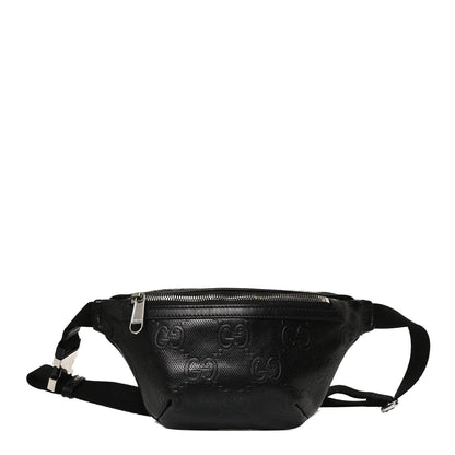 Gucci Calfskin GG Tennis Embossed Belt Bag Black 1 of 13