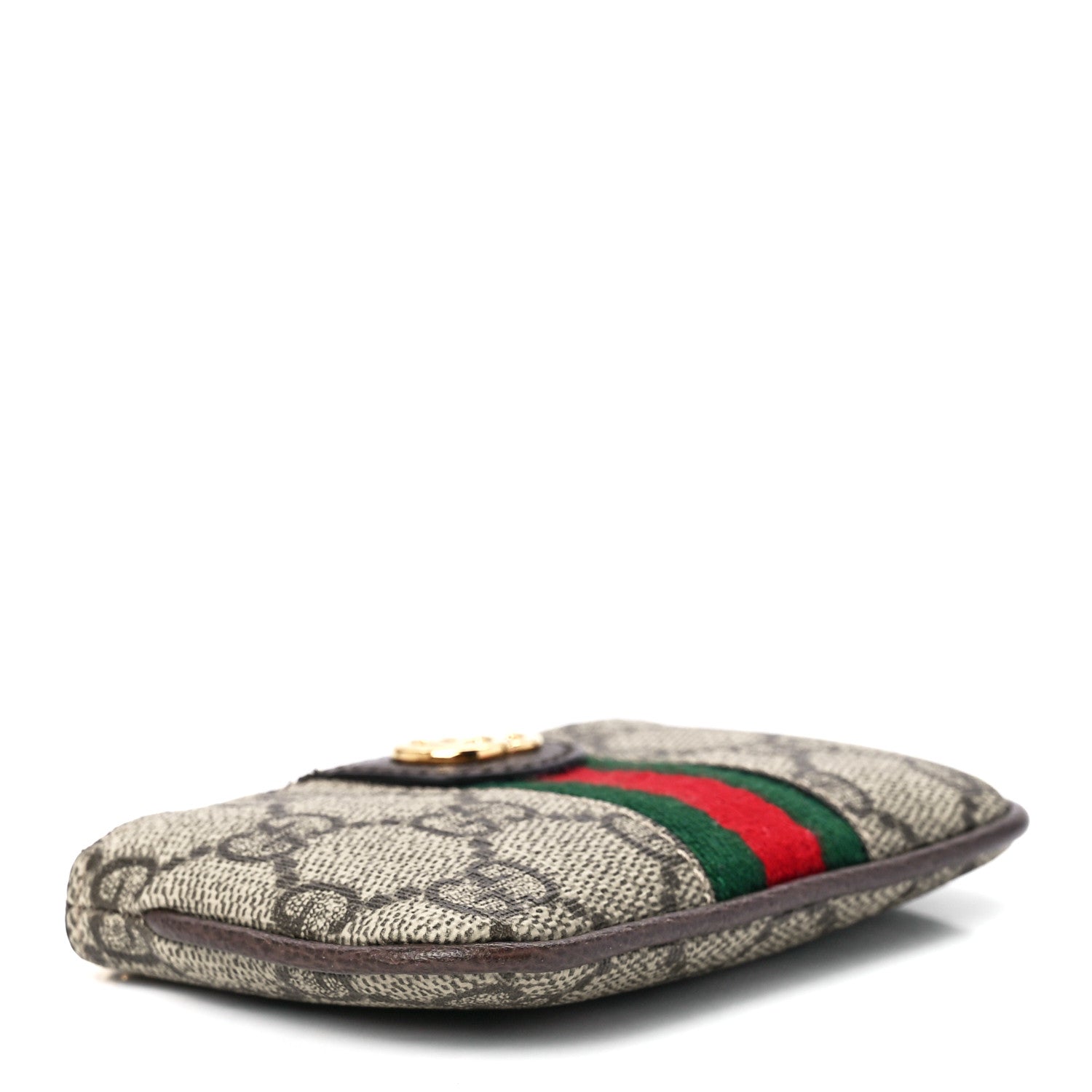 Gucci GG Supreme Monogram Web Ophidia Key Case Beige New Acero 4 of 12