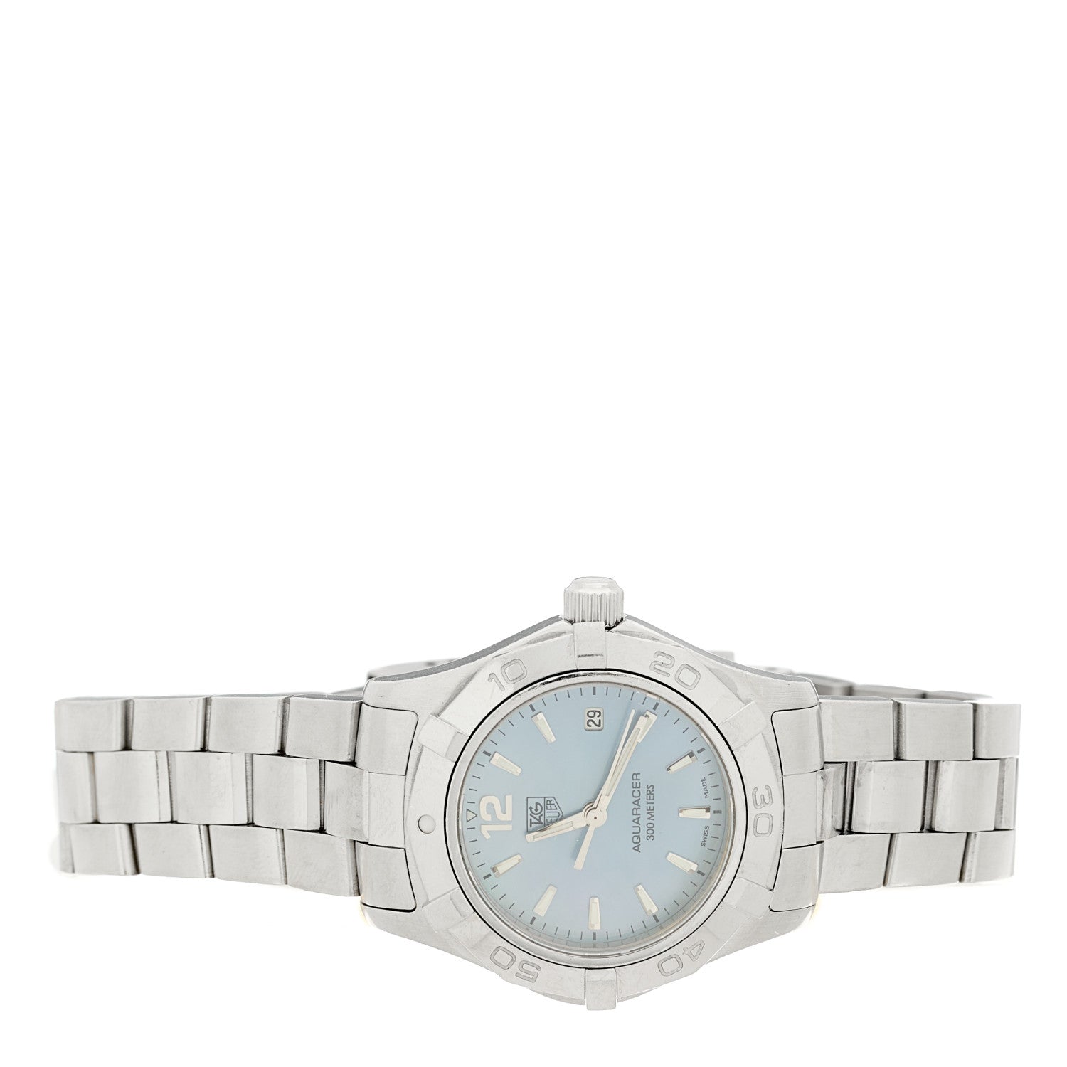 Tag Heuer Stainless Steel Blue Mother of Pearl 27mm Aquaracer Lady Quartz Watch WAF1417 2 of 4