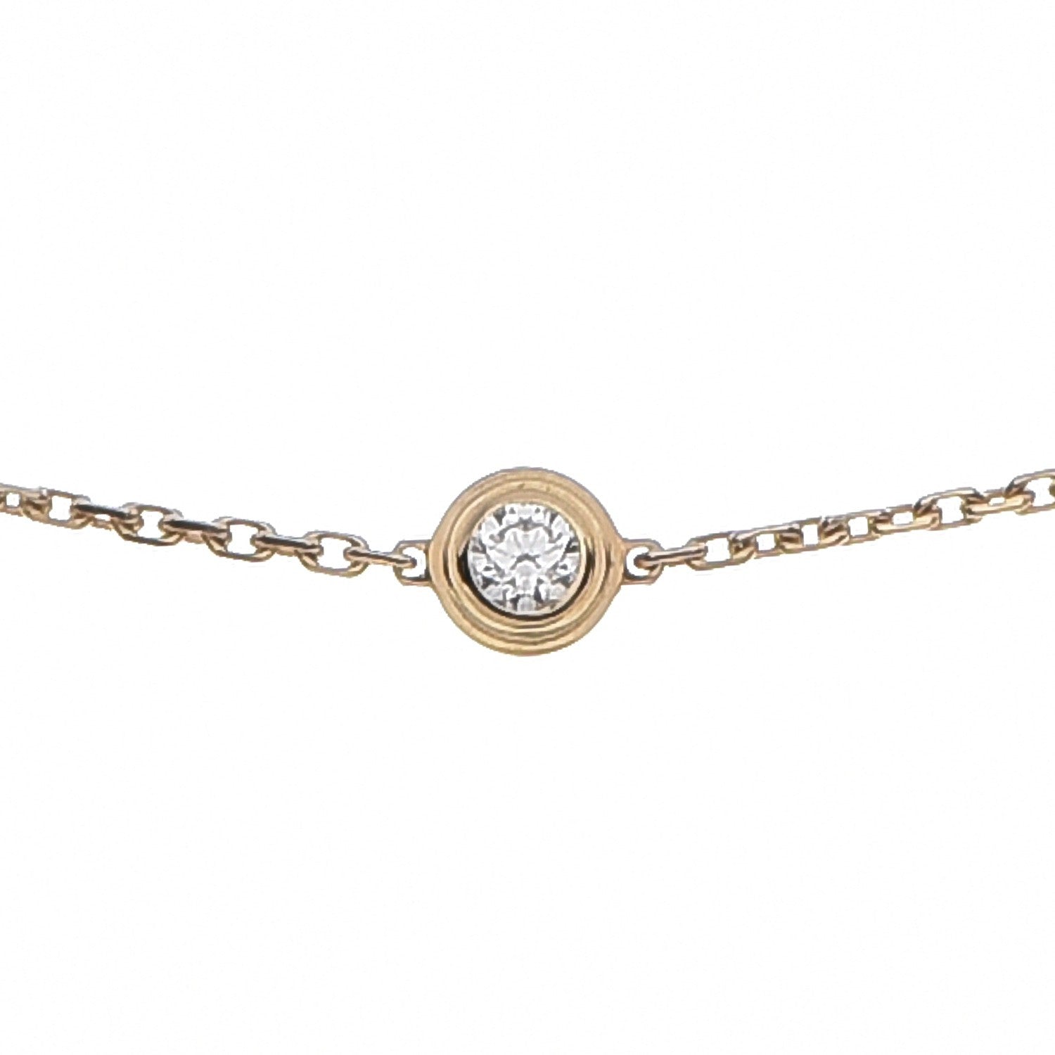 Cartier 18K Yellow Gold Diamond XS D'Amour Bracelet 11 of 14