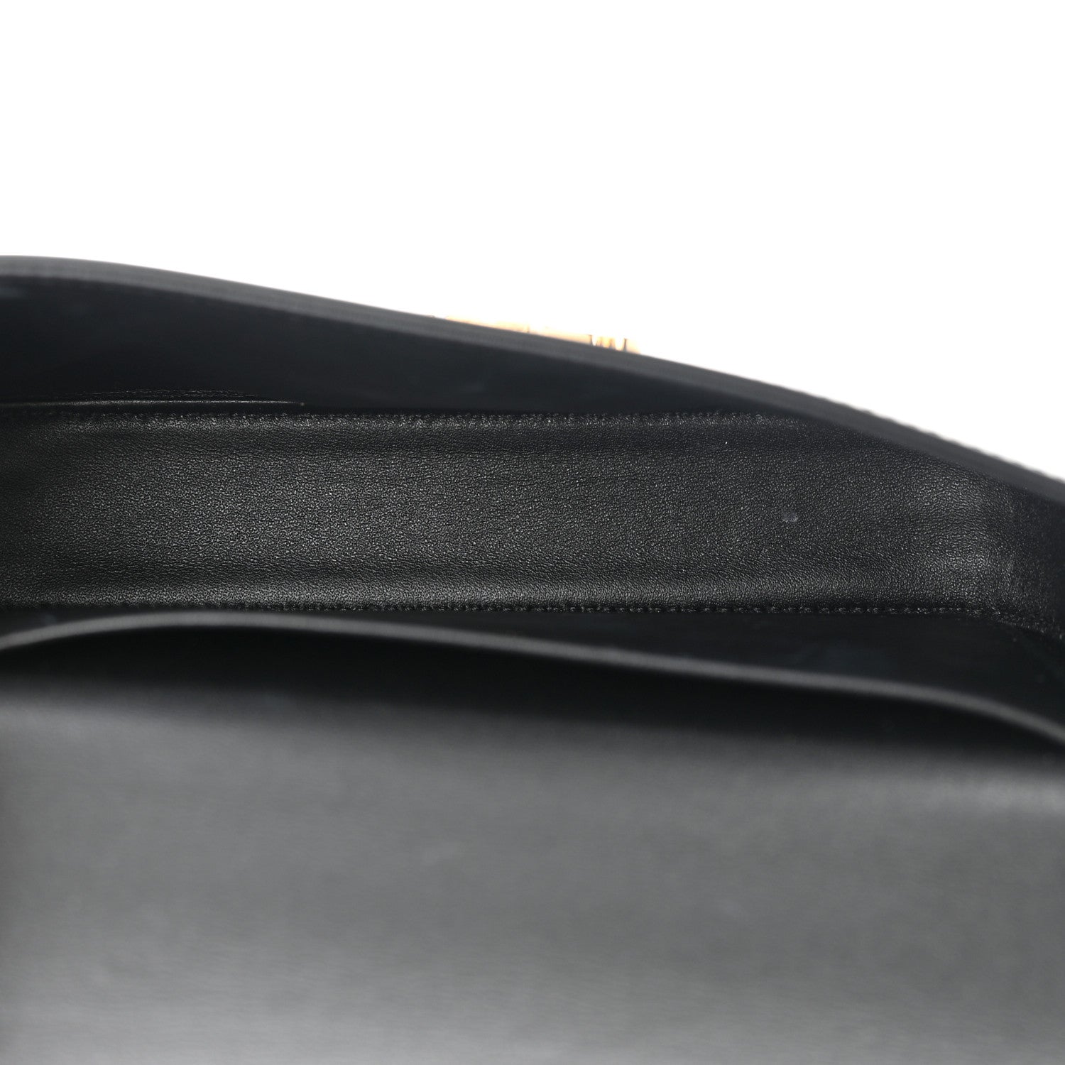 Celine Shiny Calfskin Triomphe Chain Shoulder Bag Black 5 of 10