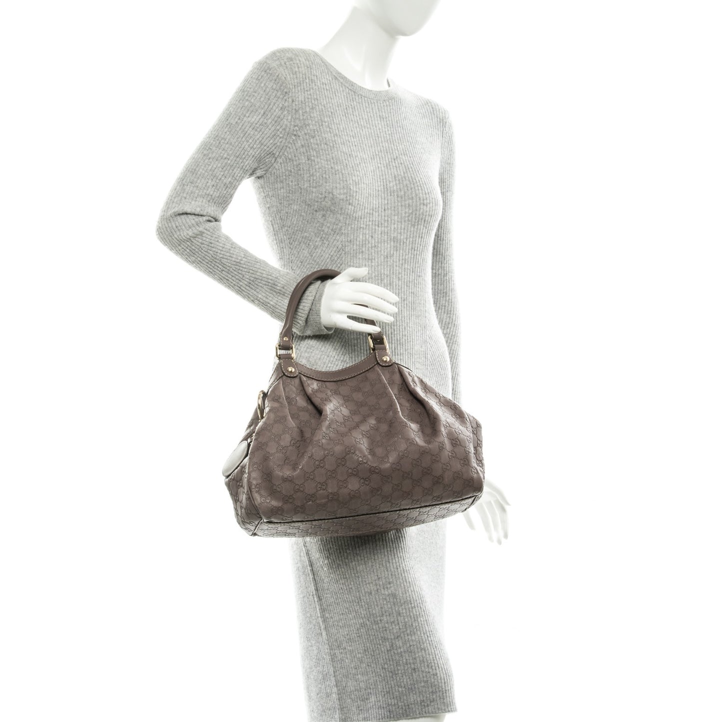 Guccissima Signature Medium Sukey Tote New Mauve