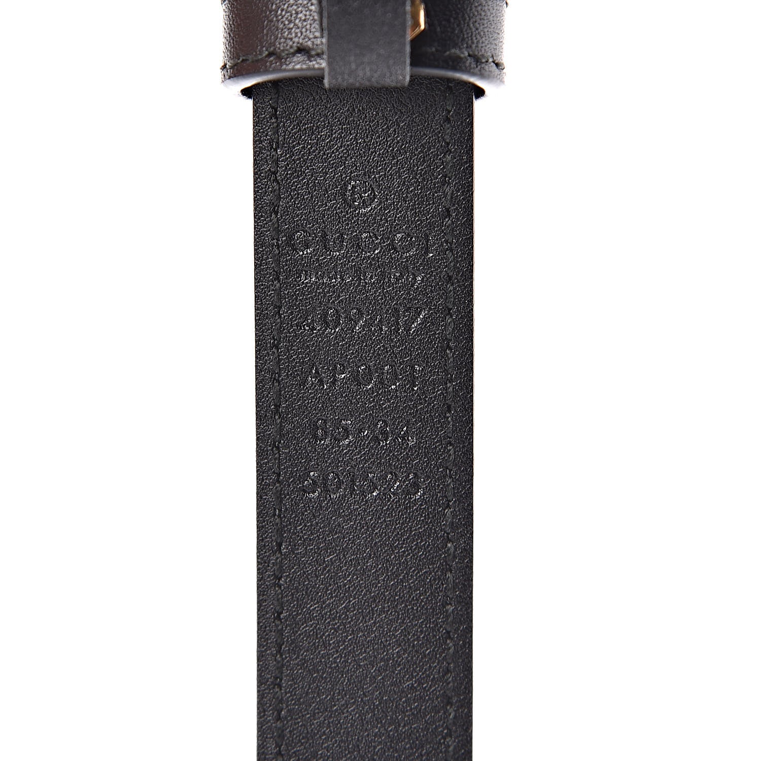 Gucci Calfskin Double G 20mm Belt 85 34 Black 4 of 7