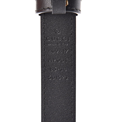 Gucci Calfskin Double G 20mm Belt 85 34 Black 4 of 7