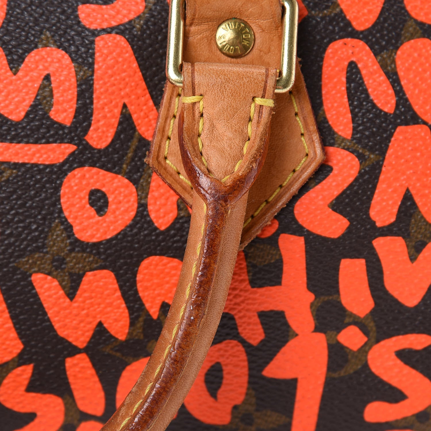 Louis Vuitton Monogram Graffiti Speedy 30 Orange 16 of 23