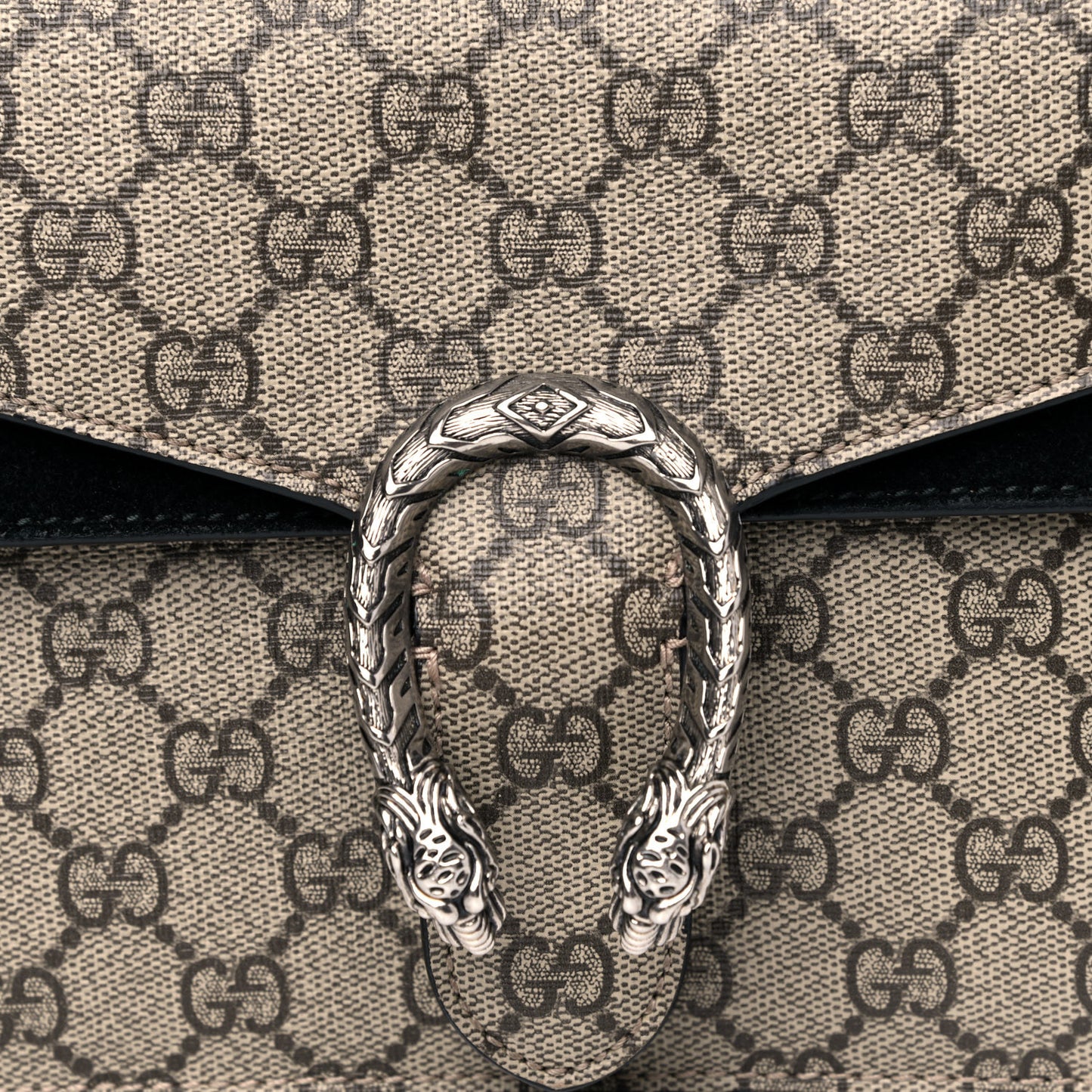 GG Supreme Monogram Mini Dionysus Shoulder Bag Black