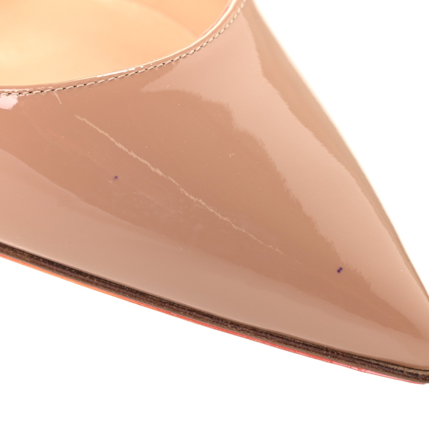 Christian Louboutin Patent So Kate 120 Pumps 36.5 Nude 7 of 8