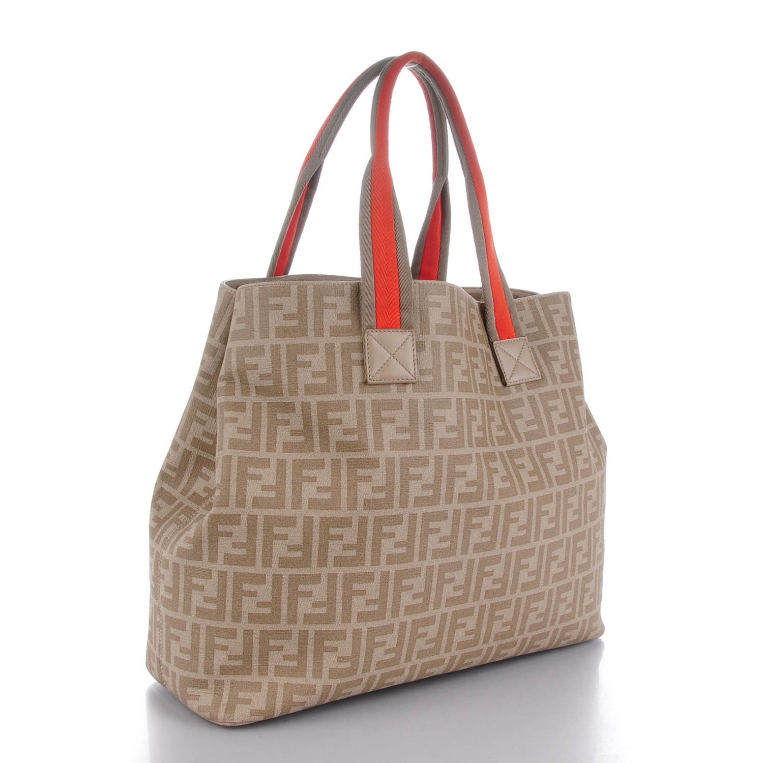 Fendi Zucca Spalmati Large Tote Kaki Pietra 3 of 7