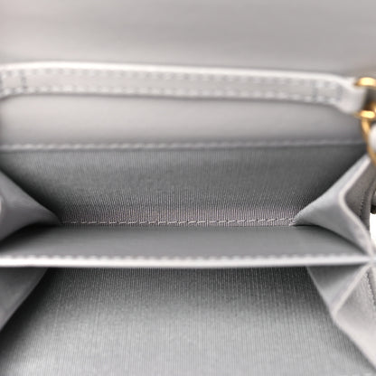 Chanel Lambskin Quilted Chanel 19 Flap Coin Purse With Chain Grey 5 of 11
