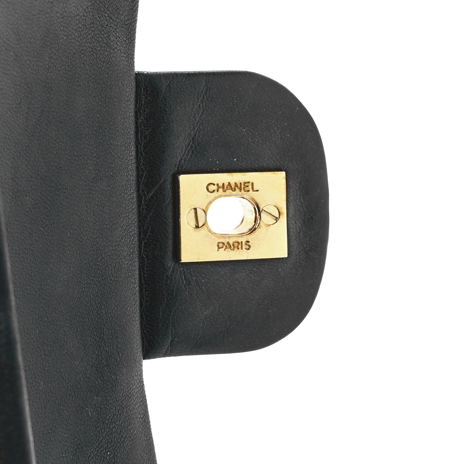 Chanel Lambskin Quilted Medium Double Flap Black 7 of 12