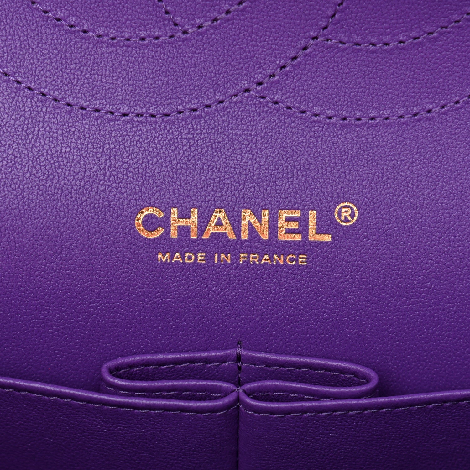 Chanel Caviar Quilted Jumbo Double Flap Dark Purple 6 of 11