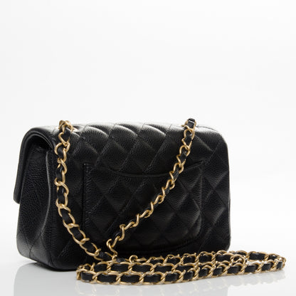 Chanel Caviar Quilted Mini Rectangular Flap Black 3 of 8