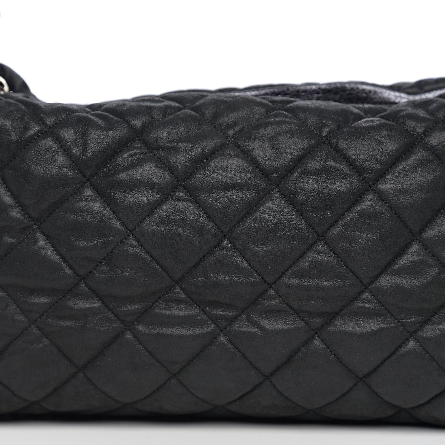 Chanel Iridescent Calfskin Quilted Coco Daily Dark Grey 7 of 9