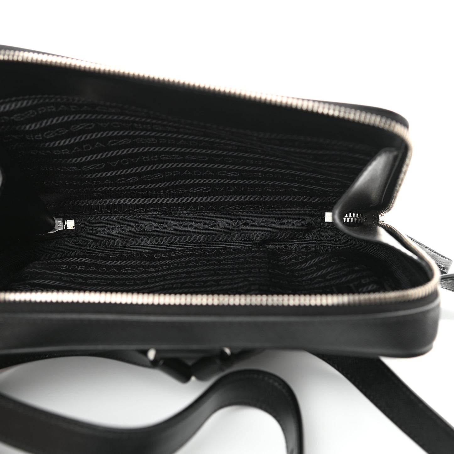 Saffiano Travel Backpack Black