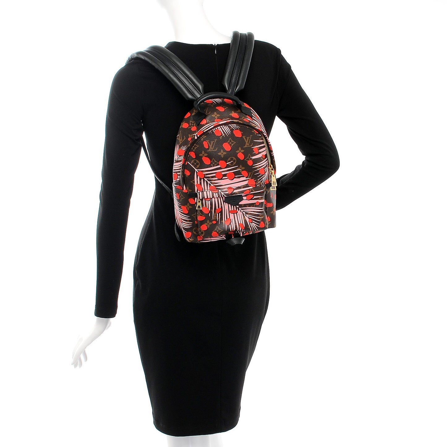 Monogram Jungle Dots Palm Springs Backpack PM Sugar Pink Poppy