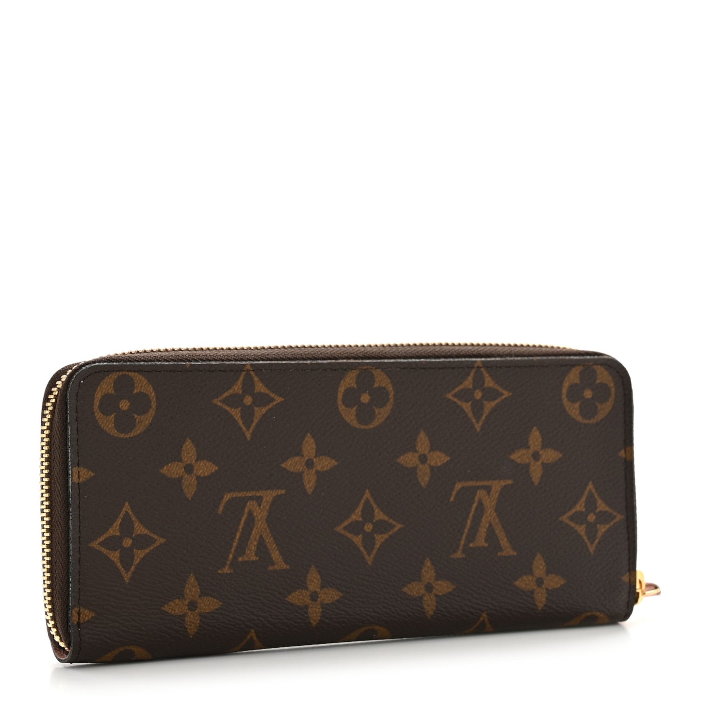 Monogram Clemence Wallet Rose Ballerine