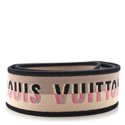 Louis Vuitton Jacquard Speedy Bandouliere 20 Shoulder Strap Black 2 of 3