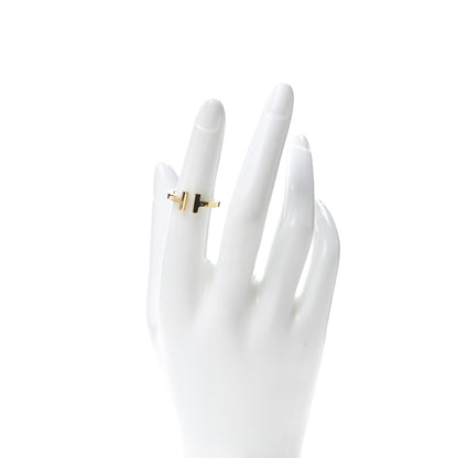 Tiffany 18K Yellow Gold T Square Ring 50 5.5 2 of 5