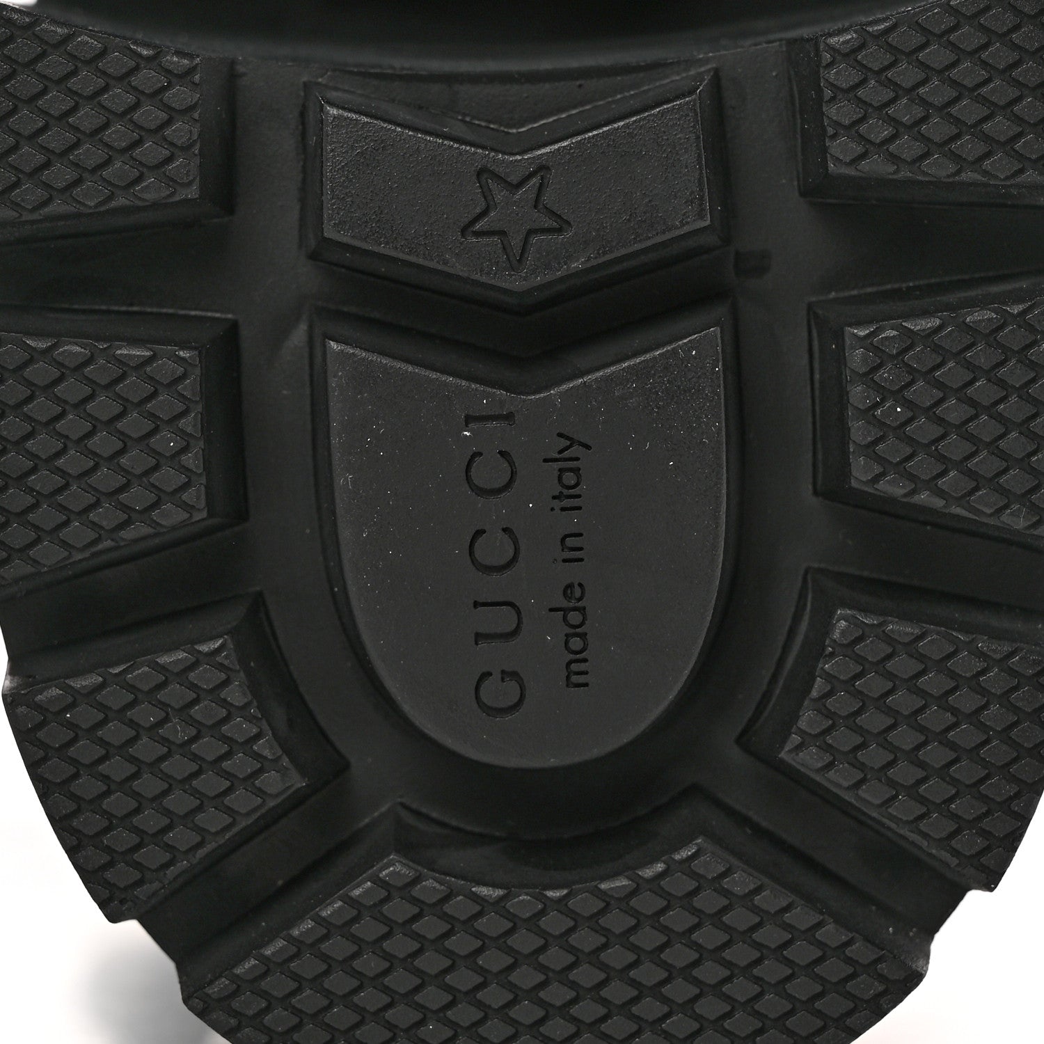 Gucci Calfskin Embroidered Lace Up Combat Ankle Boots 37.5 Black 6 of 14