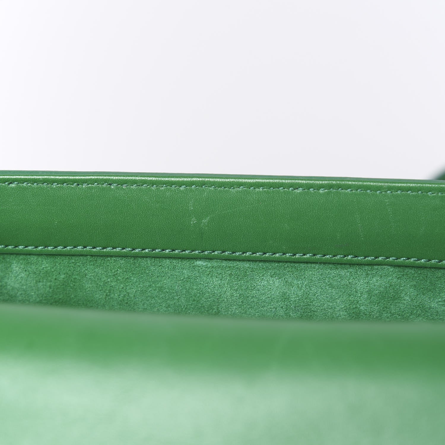 Saint Laurent Smooth Calfskin Small Monogram Université Shoulder Bag Green 12 of 21