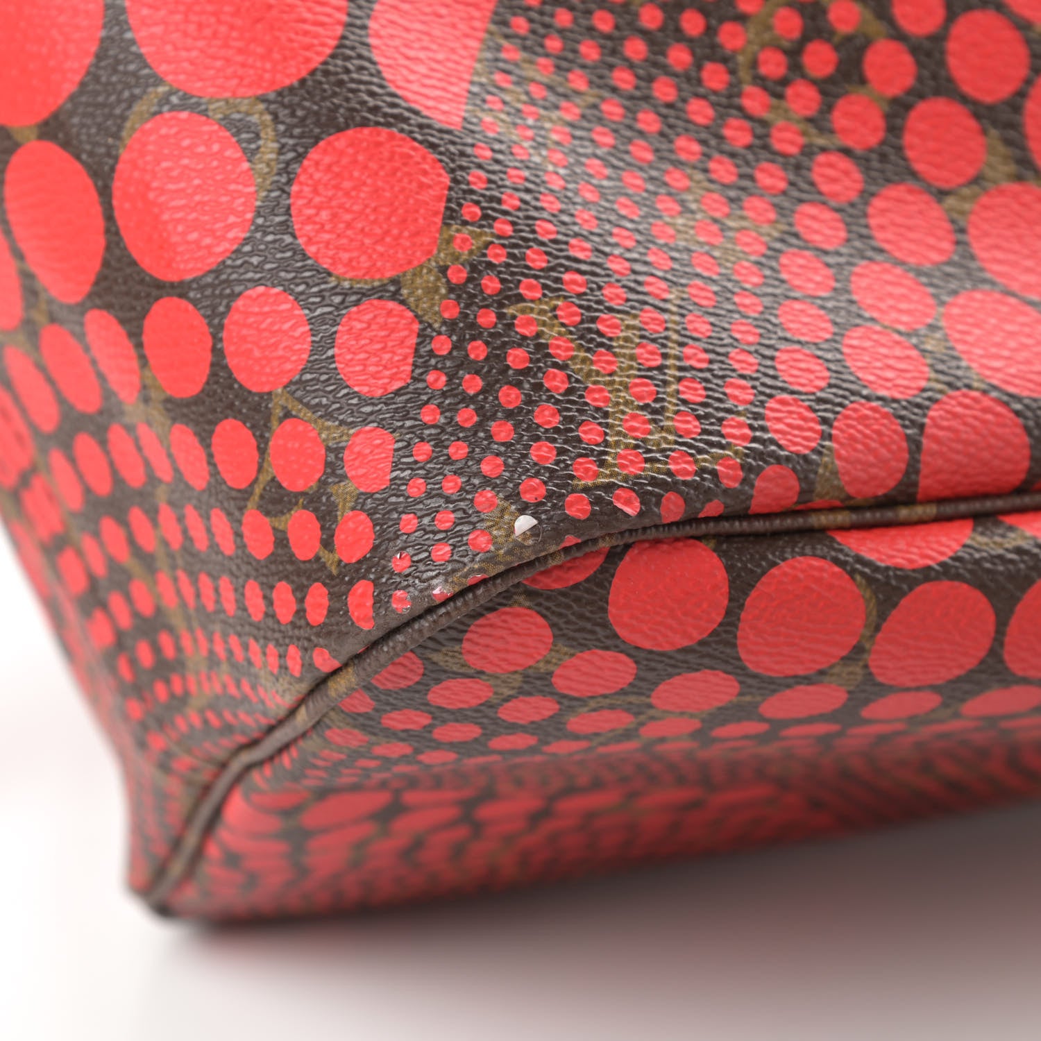 Louis Vuitton Monogram Kusama Waves Neverfull MM Red 13 of 17