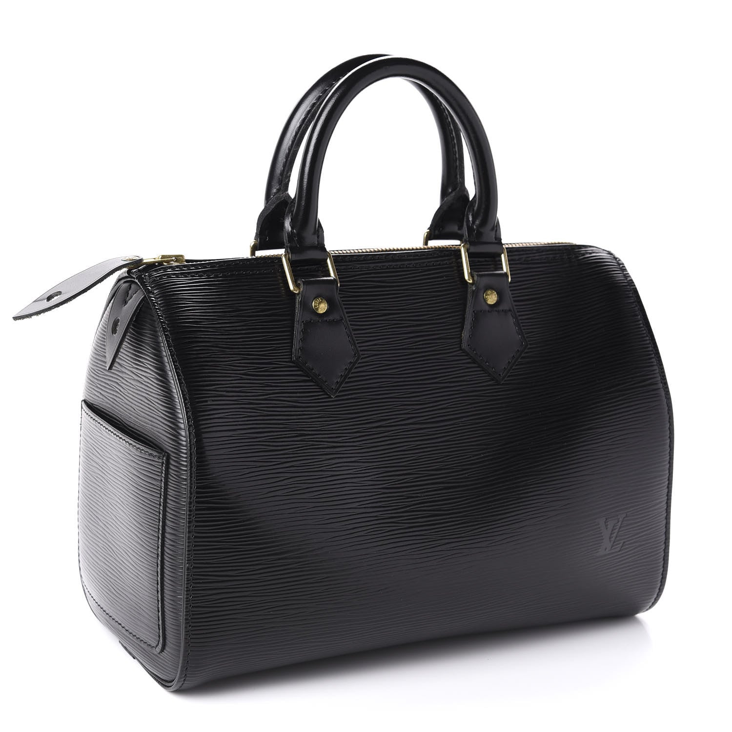 Louis Vuitton Epi Speedy 25 Black 3 of 11