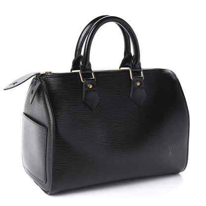 Louis Vuitton Epi Speedy 25 Black 3 of 11